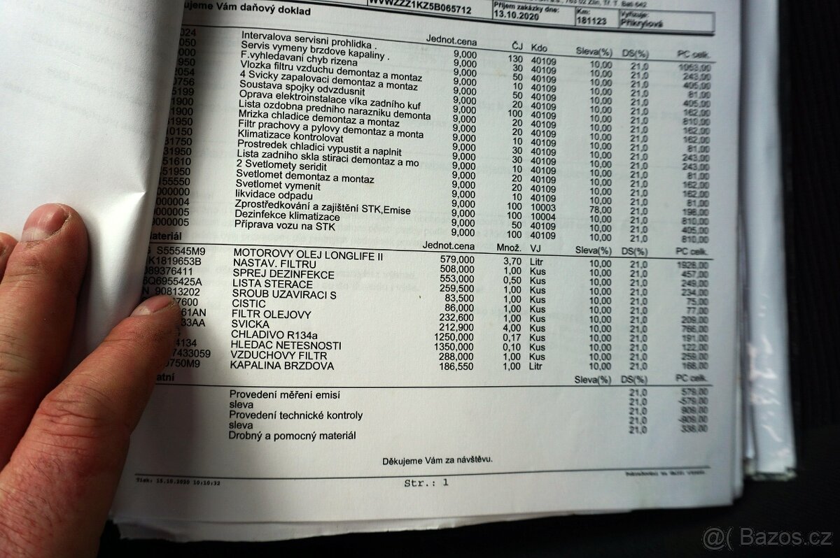 VOLKSWAGEN GOLF V 1,4 16V 55KW 2004 1.MAJITEL NOVÉ V CZ - 19