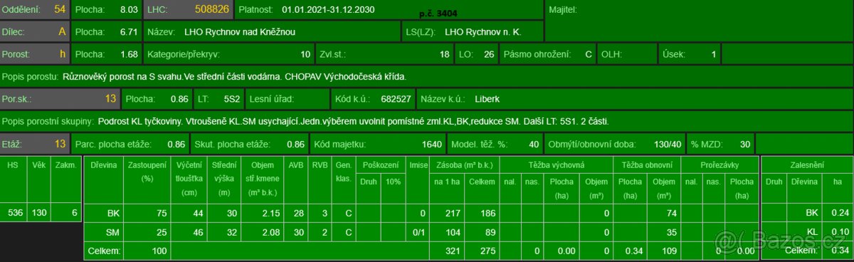 Prodej lesního pozemku v k.ú. Liberk - 19