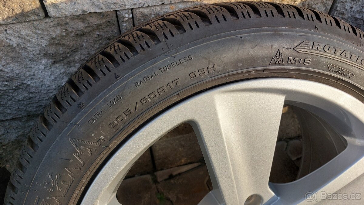Alu sadu 5x112 r17 Seat Cupra zimní pneu - 19