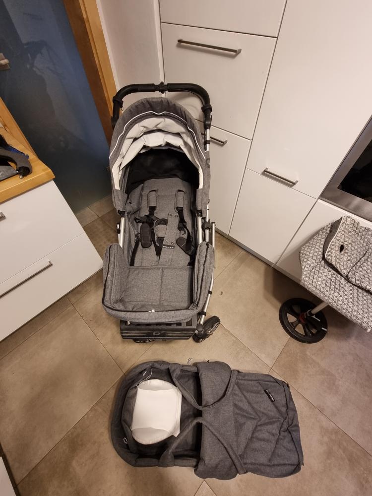 SLEVA-Kočárek Gesslein F6 Air+ ,kožené madlo, C1-Lift taška - 19