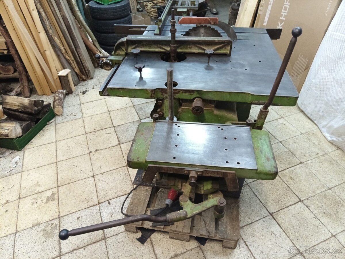 Trojkombinace BAUERLE – litinová pila / frézka / dlabačka - 19