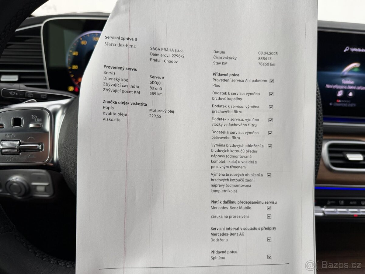 Mercedes-Benz GLS, 400d 1-MAJ CZ DPH AMG - 19