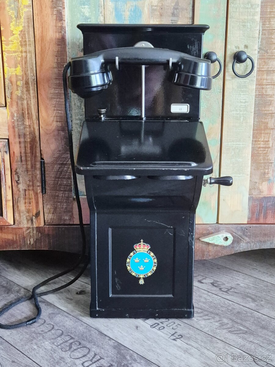 Starožitný krásný telefon L.M.ERICSSON AC-140, rok 1933 - 19