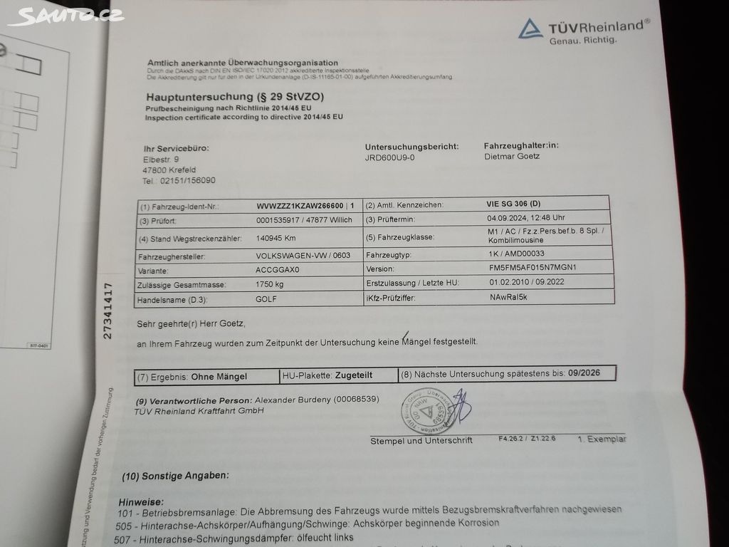 Volkswagen Golf 1,4 16V aut.kl,plnáserviska,TOPstav - 19