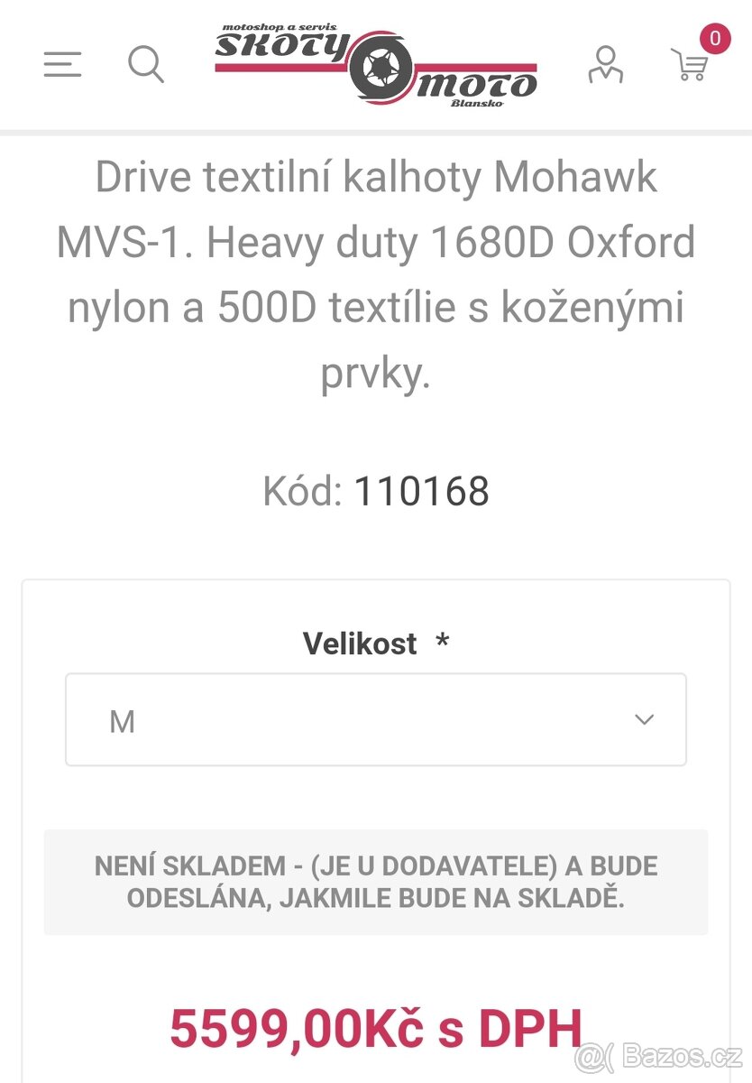 Mohawk Kalhoty na moto XL 54-56 TEXTIL-KŮŽE - 19