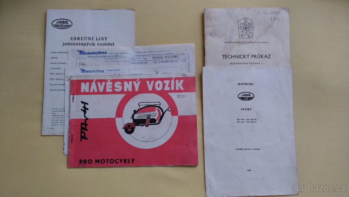 Jawa 250 typ 590 Sport + PAV 41 + TP druhý majitel - 19