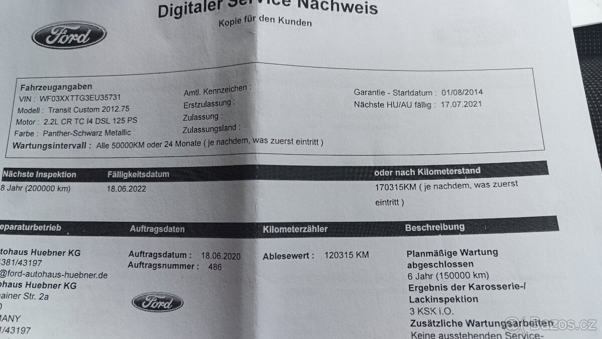 FORD TRANSIT CUSTOM 2.2 TDCI-9MÍST-KRASAVEC - 19