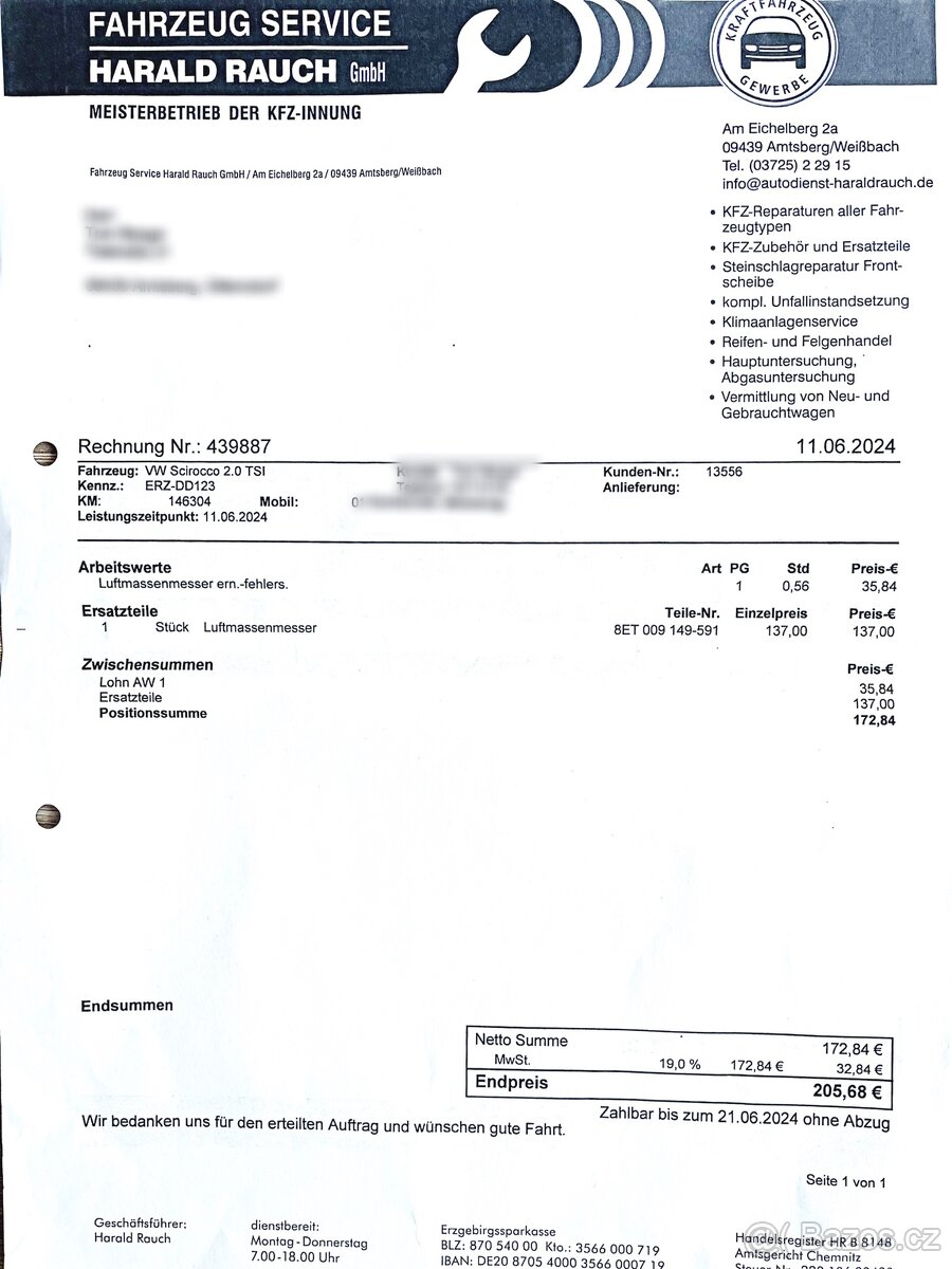 VW SCIROCCO SPORT TEAM 2.0TSI 155KW NOVÉ ROZVODY TOP STAV - 19