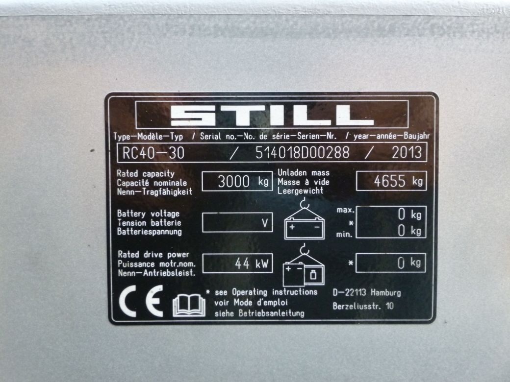VZV STILL RC 40-30 DIESEL 3T NAJETO JEN 1510 MTH - 19