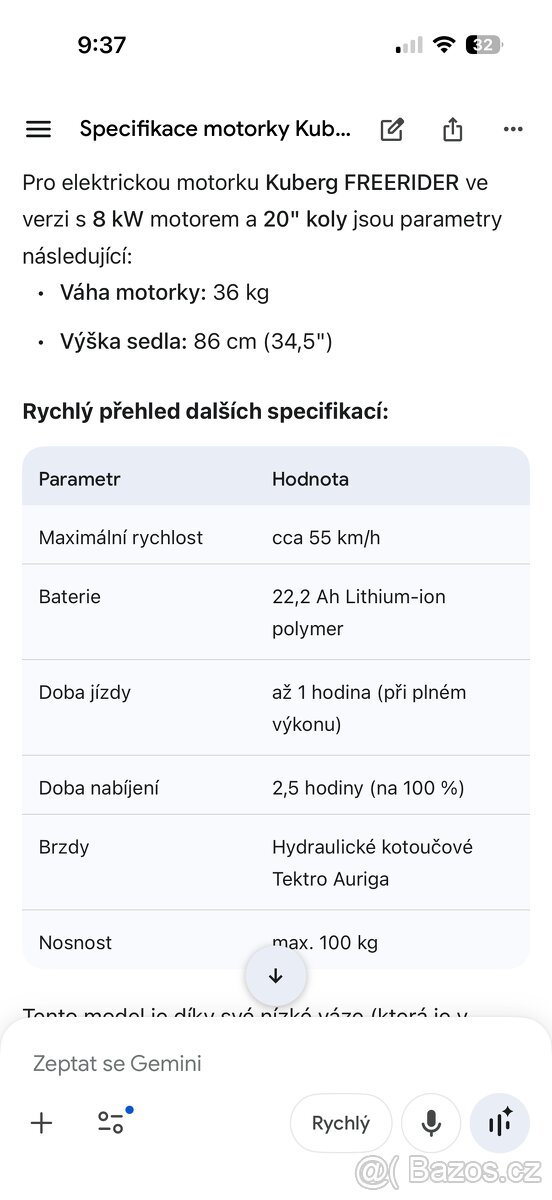 KUBERG FREERIDER 8KW, 20” - 19