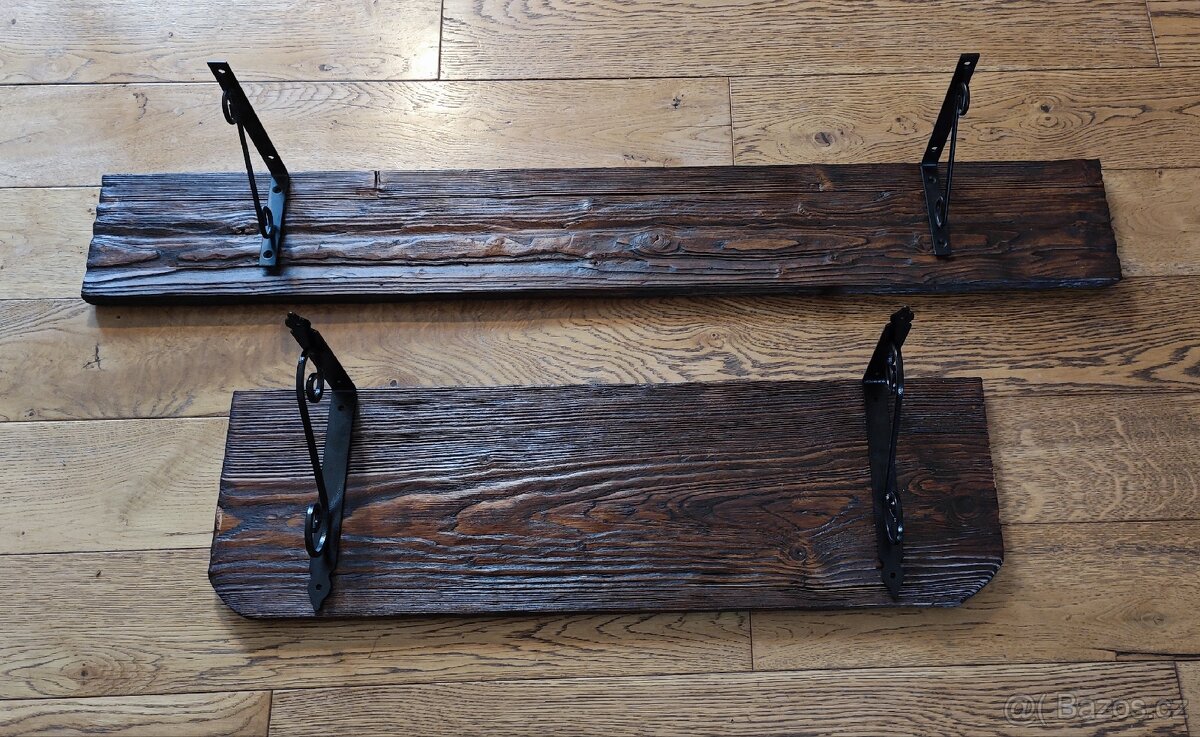 Prodám rustikální police - 19