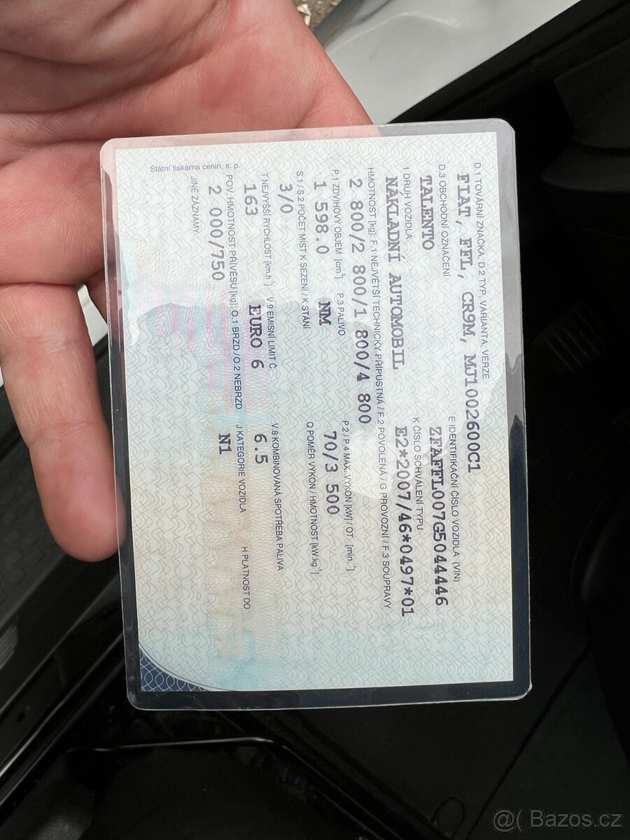 Fiat Talento, 1,6 Multijet Rok výroby: 3/2017 - 19