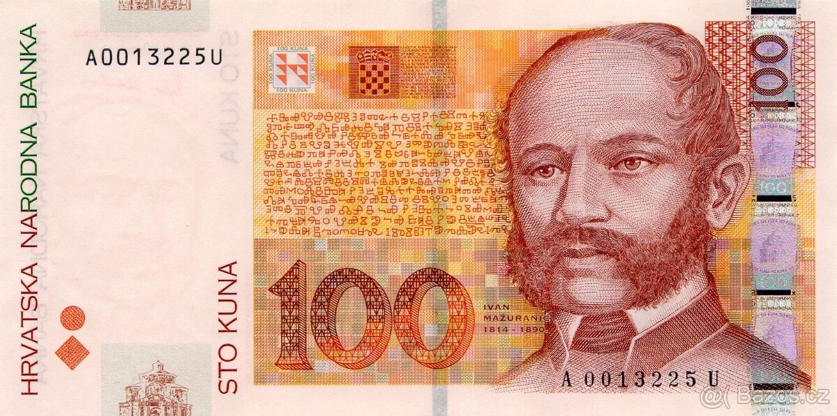 Bankovky 5 - 1000 kun a 1 - 50 000 dinárů Chorvatsko - 19