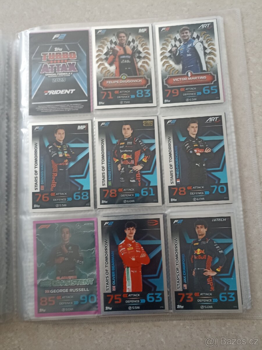 Kartičky F1 různé ročníky. - 19