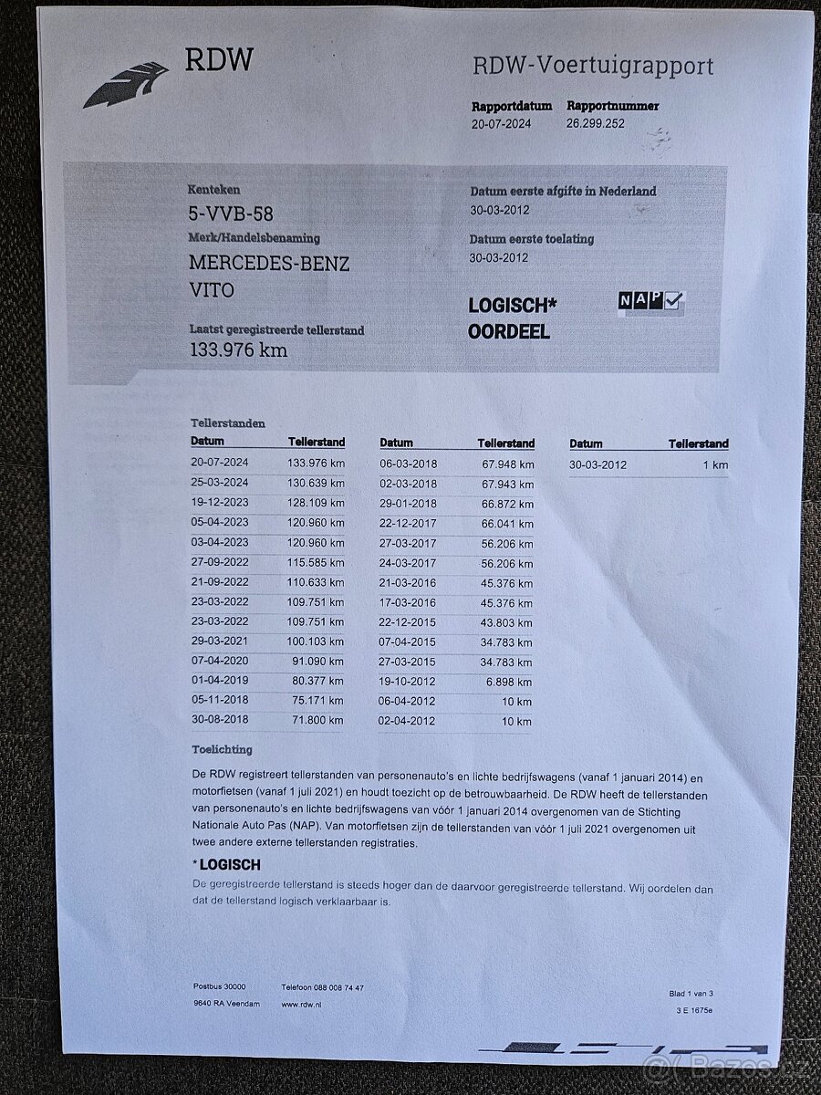 MERCEDES VITO 2.2 70KW 2012 135tkm DPH - 19