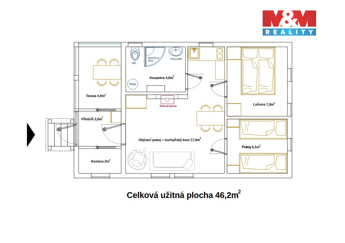 Prodej chaty, 55 m², Dolní Lomná - 19