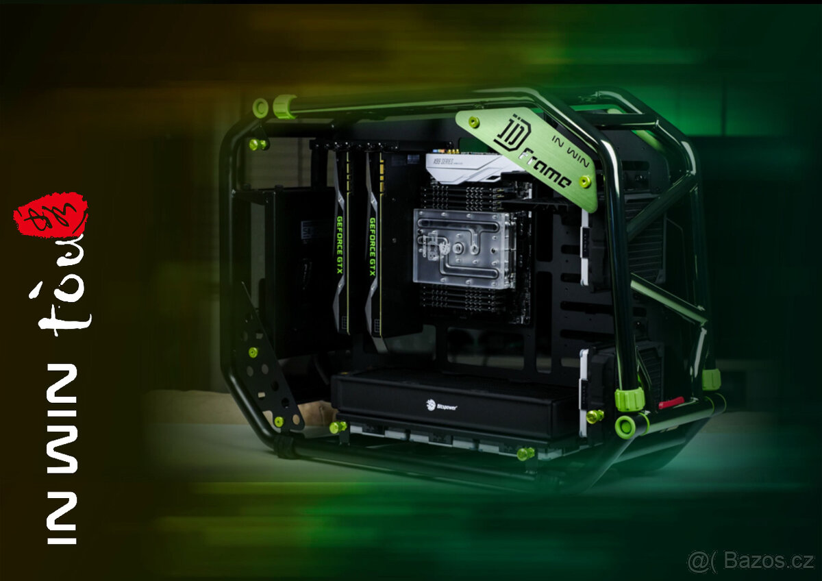 In Win D-FRAME 2.0 black/green + 1065W zdroj D-FRAME 2.0 - 19