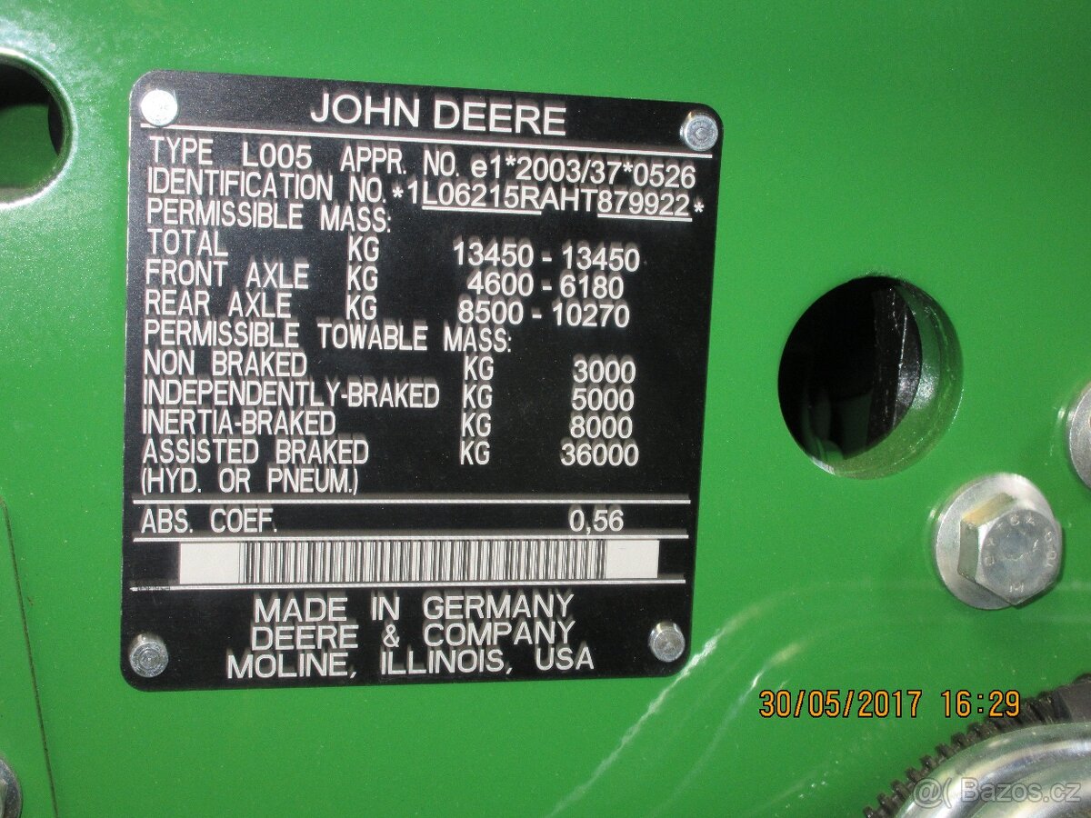 Traktor John Deere 6215 R - 19