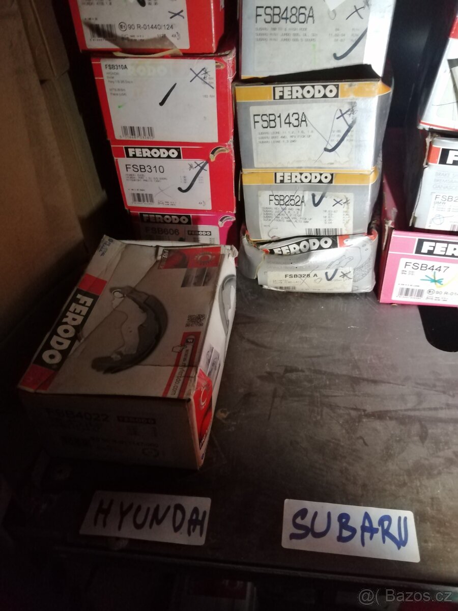 Brzdové obložení čelisti buben brda Ferodo - 19