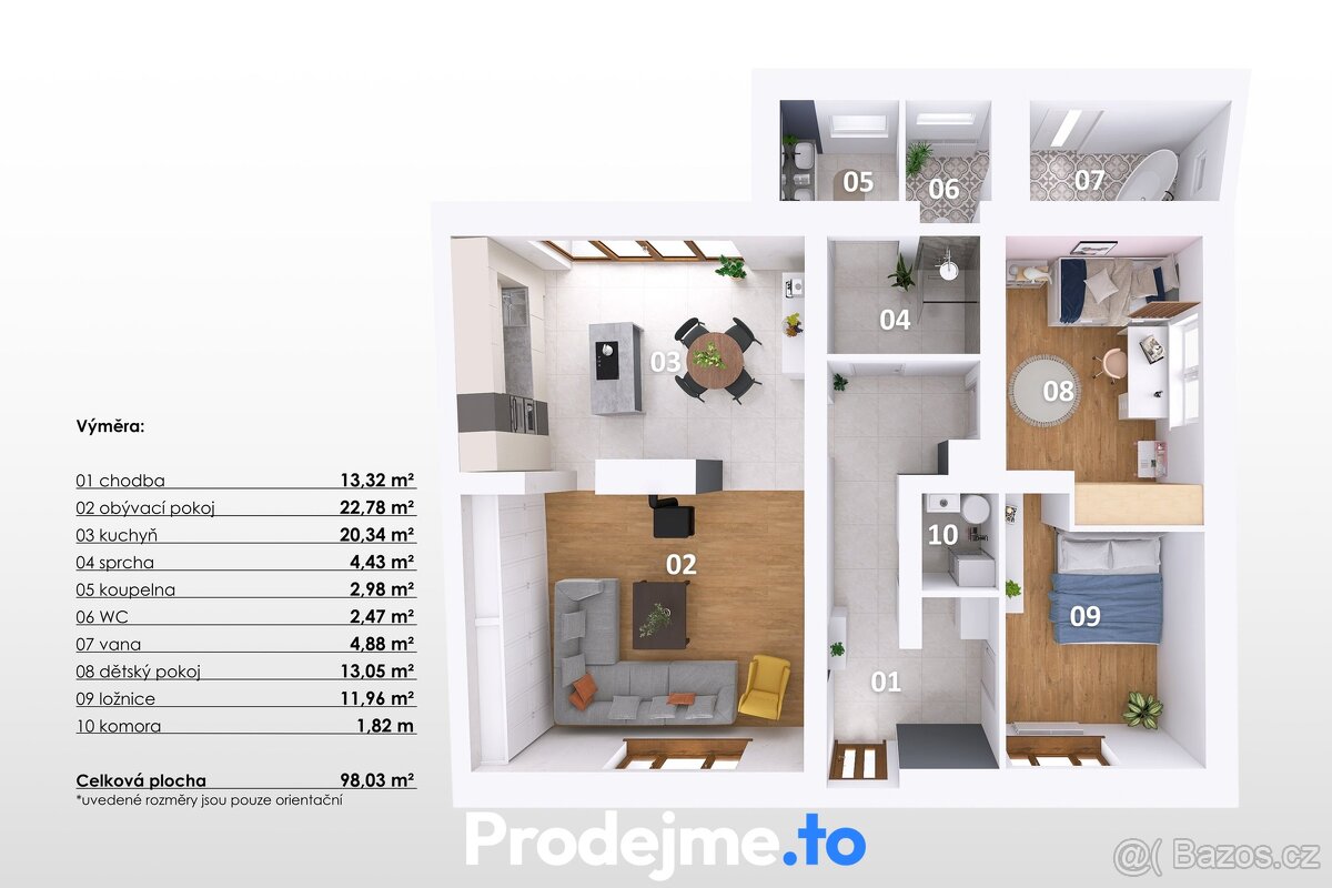 Prodej rodinného domu 3+kk, 98 m² - Dobšice, ev.č. 100127 - 19