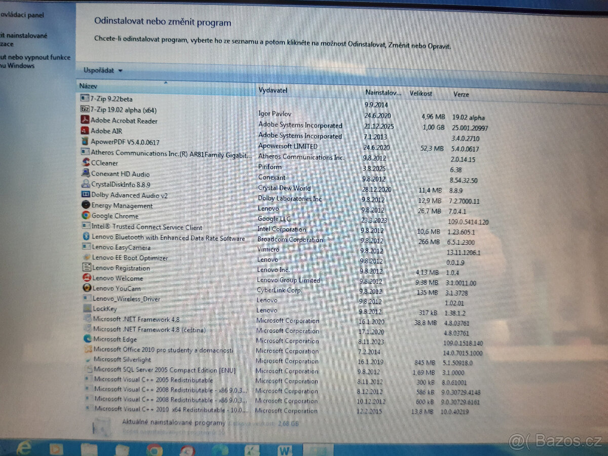 Notebook Lenovo G780, model 20138 - 19