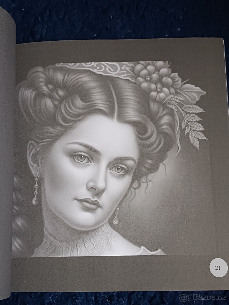 Omalovánky pro dospělé Victorian Ladies-grayscale - 19