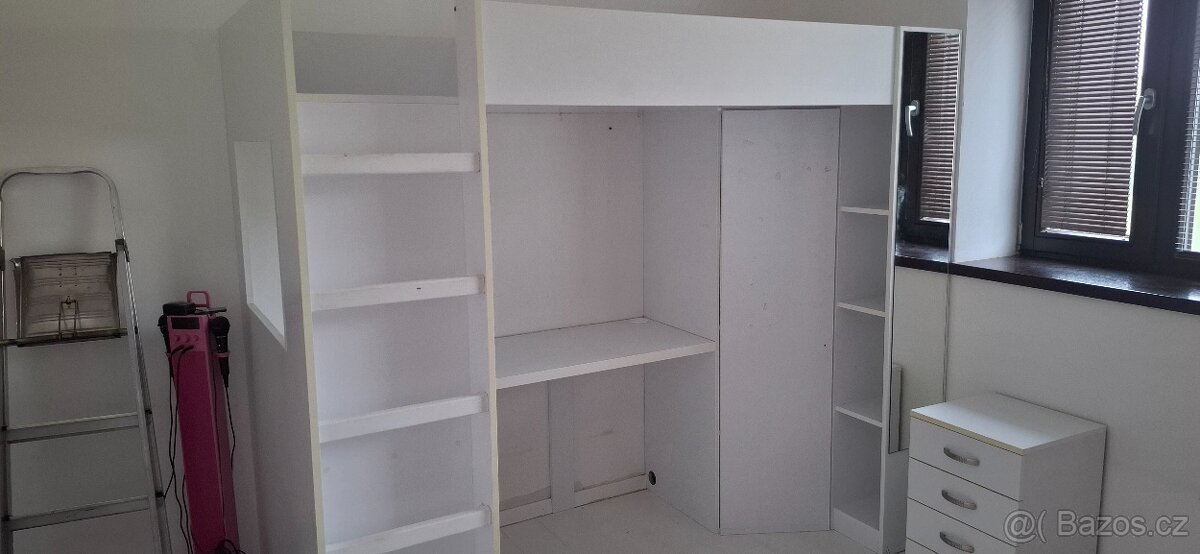 Postel Palanda Patrová postel Psací Stůl Skříň - 19