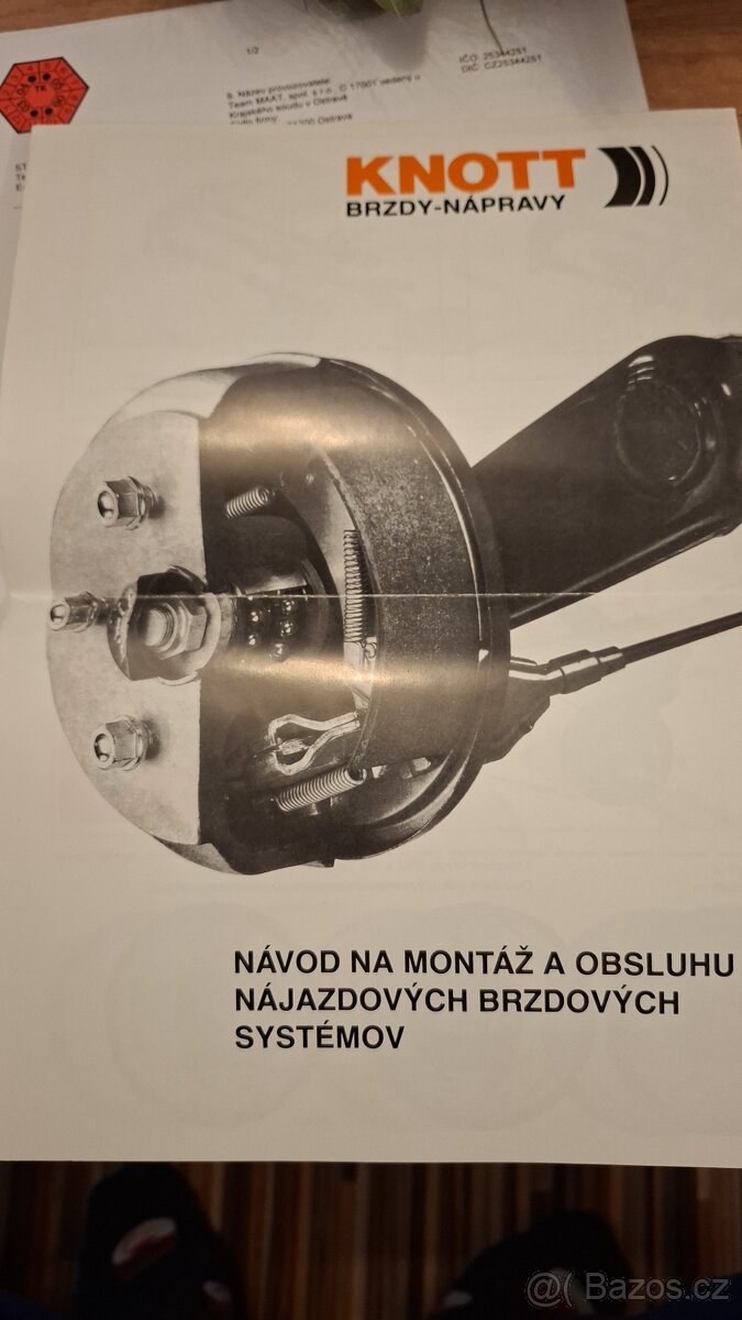 Prodám kvalitní vozík Agados brždění náprava 1350kg - 19