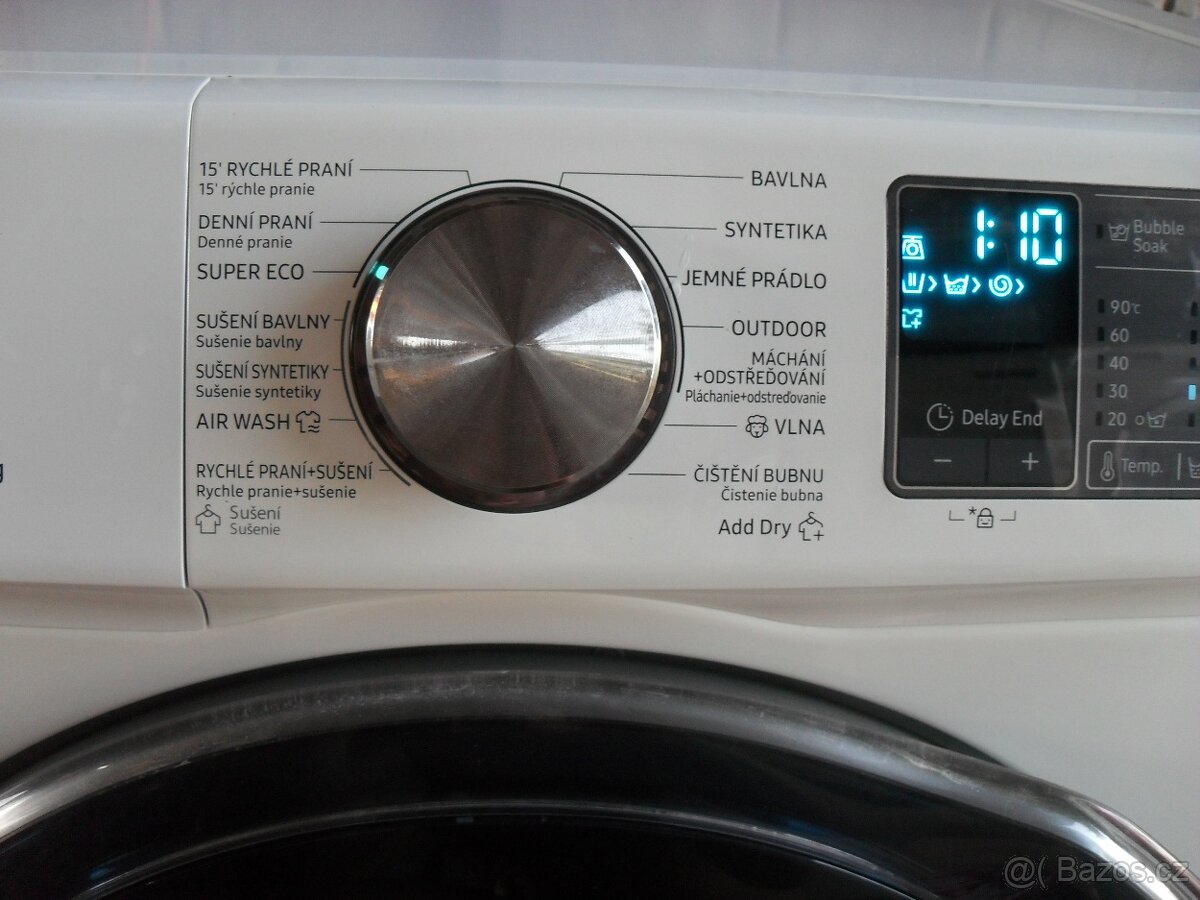 PRAČKA SE SUŠIČKOU SAMSUNG 9+5KG,APKA,DVÍŘKA ADDWASH, tř.A - 19