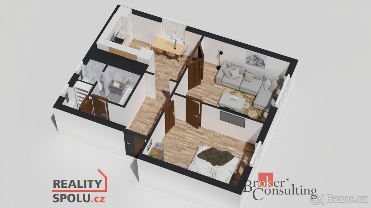 Prodej, byty/2+1, 52 m2, Gerasimovova 1792/24, 70030 Ostrava - 19