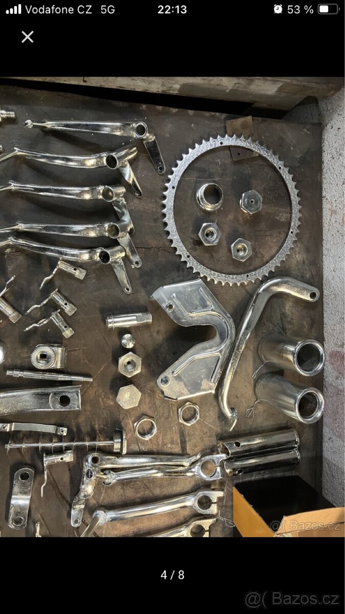 Jawa 50 pionyr mustang 550 555 05 20 21 23 zinkové Dily - 19