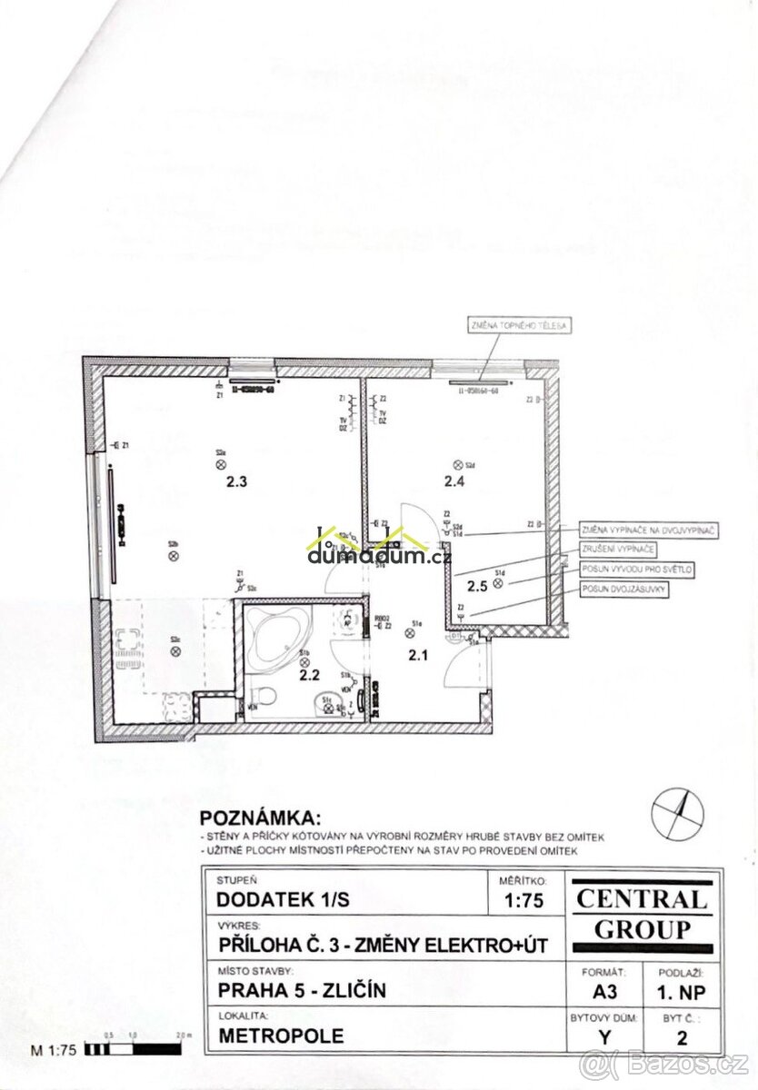 Prodej moderního bytu 3+kk, 59,7 m², s garáží a sklepem, Pra - 19