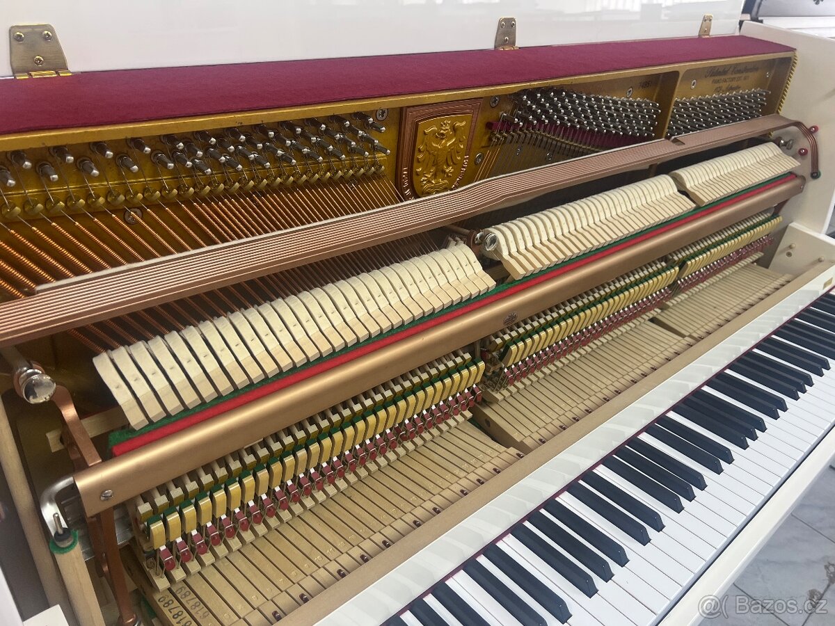 Bílé pianino Reiger Kloss se zárukou 5 let, doprava zdarma. - 19