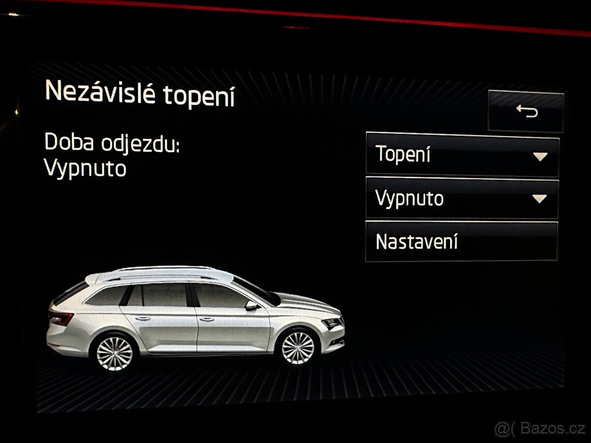 ŠKODA SUPERB 3 combi 2.0 tdi 140kw manuál webasto alcantara - 19