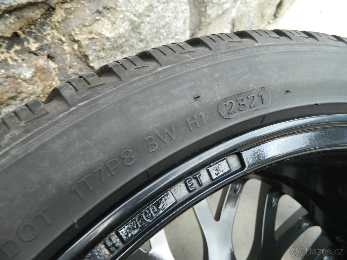 alu kola 5x112 +zimní pneu 7,5mm r19 Audi S5 - 19