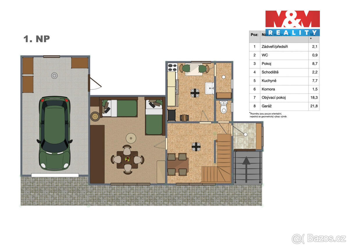 Prodej chaty, 70 m², Kamenice, ul. Kaštanová - 19