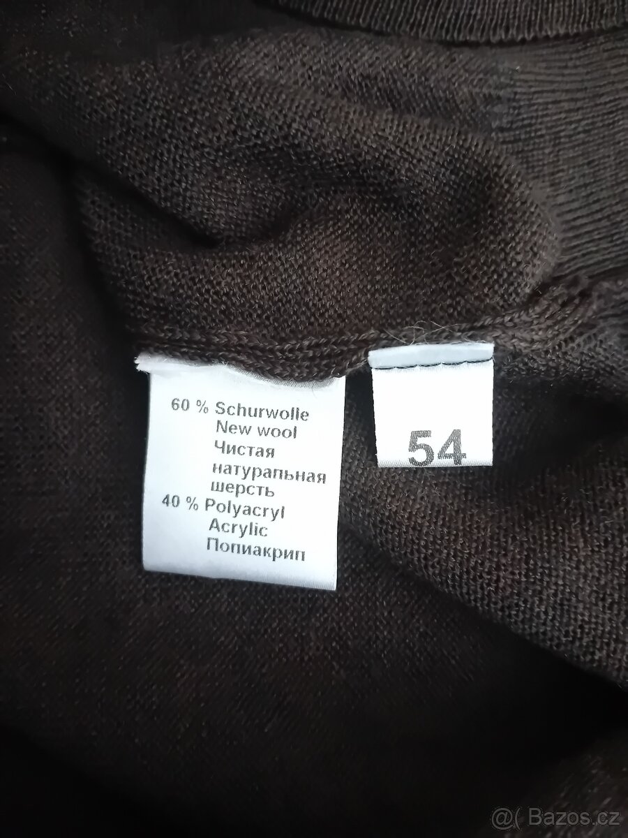 Enzo Lorenzo pánská úpletová vesta vel. L/XL vlna nová - 19