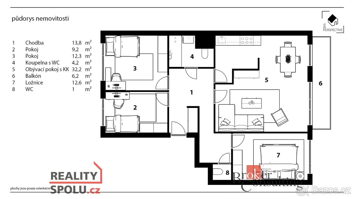 Prodej, byty/4+1, 85 m2, Kopřivnická 613, Letňany, 19900 Pra - 19