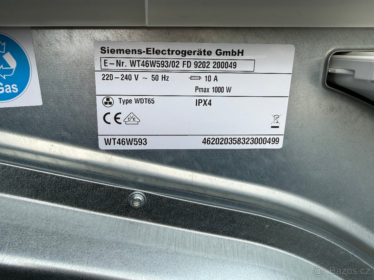 Kondenzační sušička Siemens IQ 790 na 7kg - 19