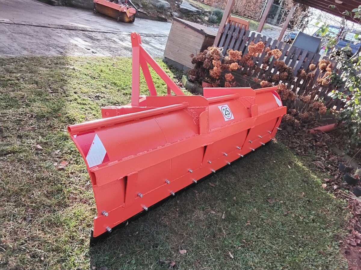 Traktorová radlice na sníh se železným břitem - 19