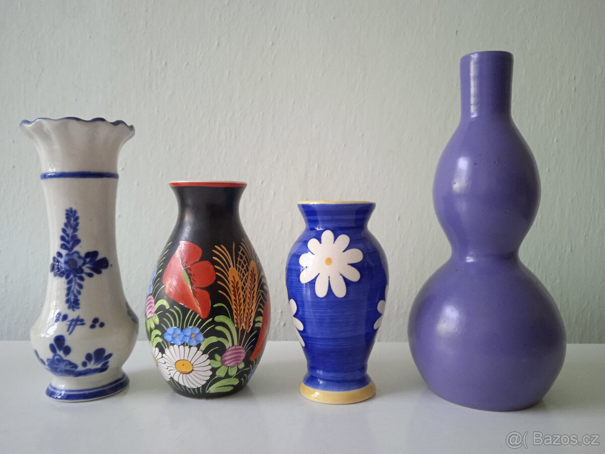 Starší sklo,vázy, mísy - 19