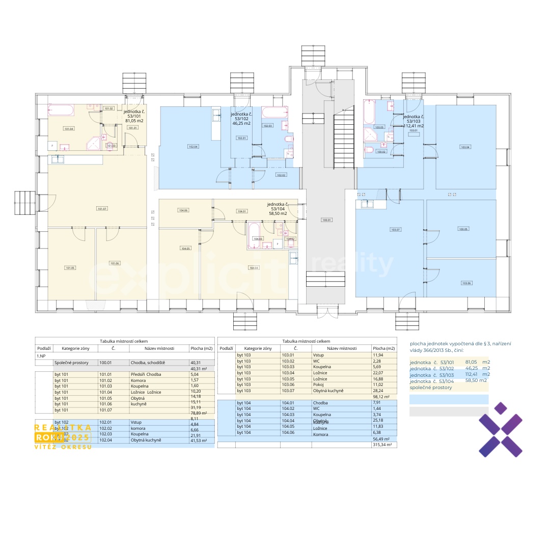 Prodej bytu 3+kk, 75 m²; Hostovlice, ev.č. 02445 - 19
