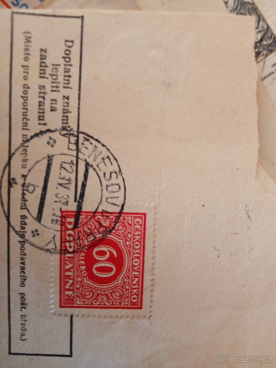 Různé dokumenty, známky, pohlednice. - 19