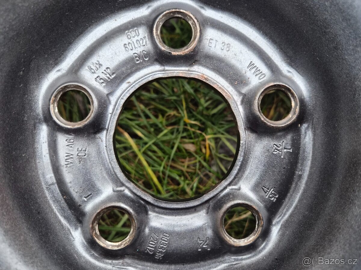 Kompletní zimní ocelová kola ŠKODA - 195/65 R15 - 5x100 - 19