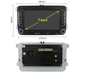 Autorádio 2DIN,RDS 4gb+64gb lcd 7,ANDROID 13, VW,ŠKODA,SEAT - 19