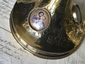 Velké starožitné francouzské kalichy z masivního stříbra, zl - 19