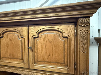 Dubová rustikální obývací stěna 325cm - 19