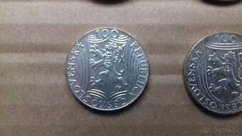 Stříbrné pamětní výroční mince 100 Kčs Stalin Gottwald Únor - 19