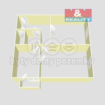 Prodej bytu 2+1 v Ostravě, ul. Aleše Hrdličky - 19