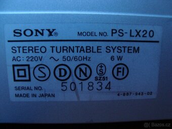 Sony tape deck +Gramofon na opravu - 19